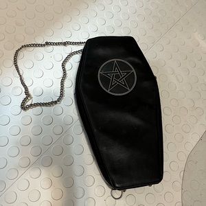Roebuck Vintage Coffin Purse Pentagram